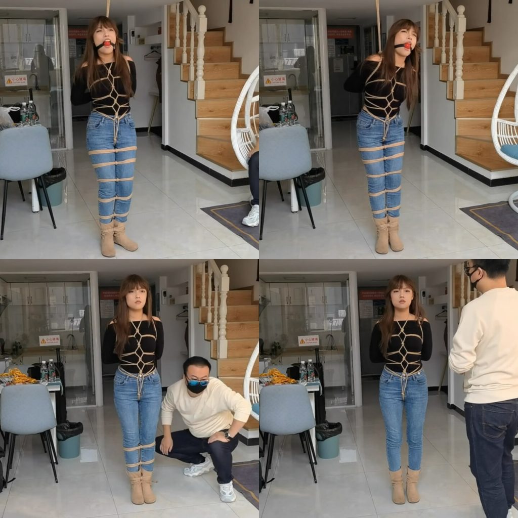 【JS】【晓凡】龟甲蛇缚吊/牛仔裤/短靴/口球堵嘴/打屁股-逍遥自在