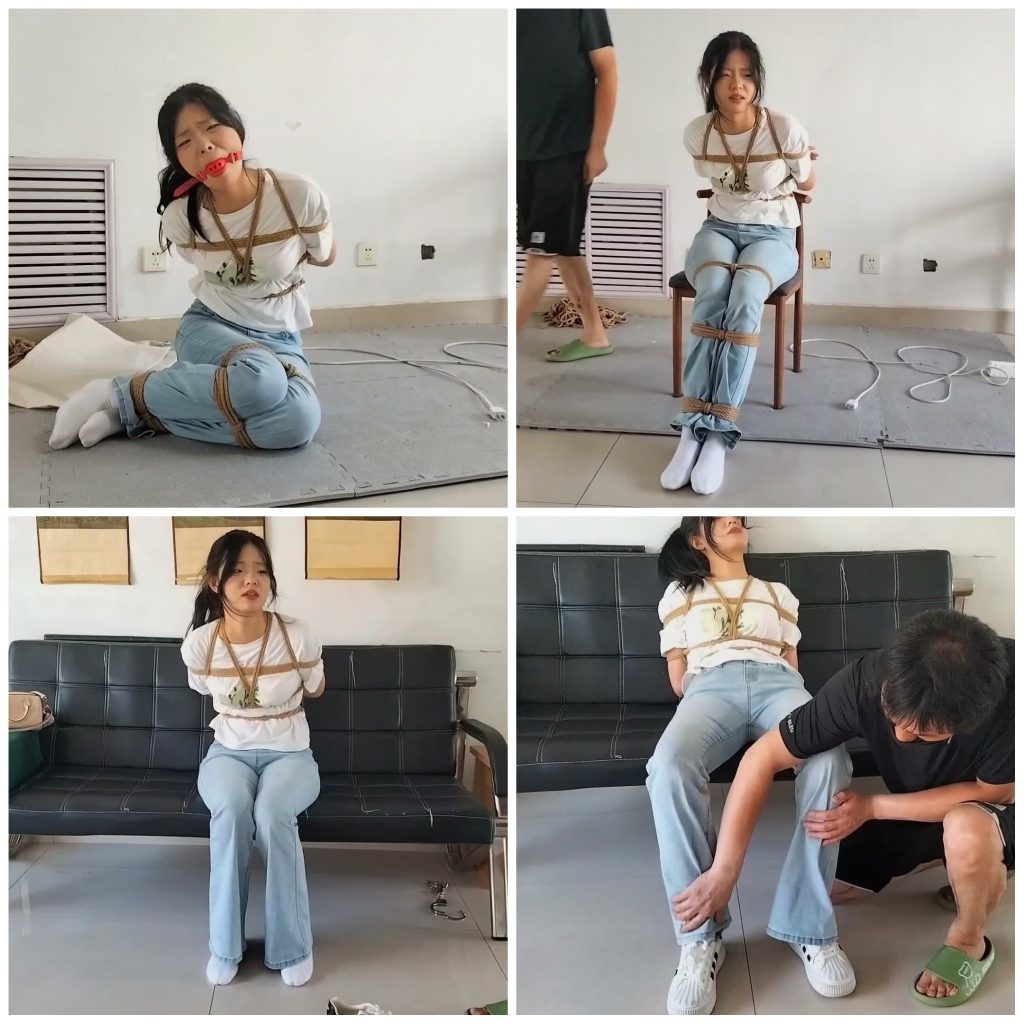 精致 学生补课回家惨遭坏人捆绑贩卖-逍遥自在