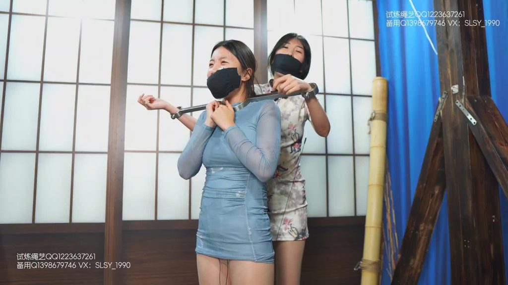 【试炼工作室】SL250822-双人股绳配重惩罚+自救（堵嘴+郊狼+股绳+肉丝光脚+自救+惩罚）-逍遥自在