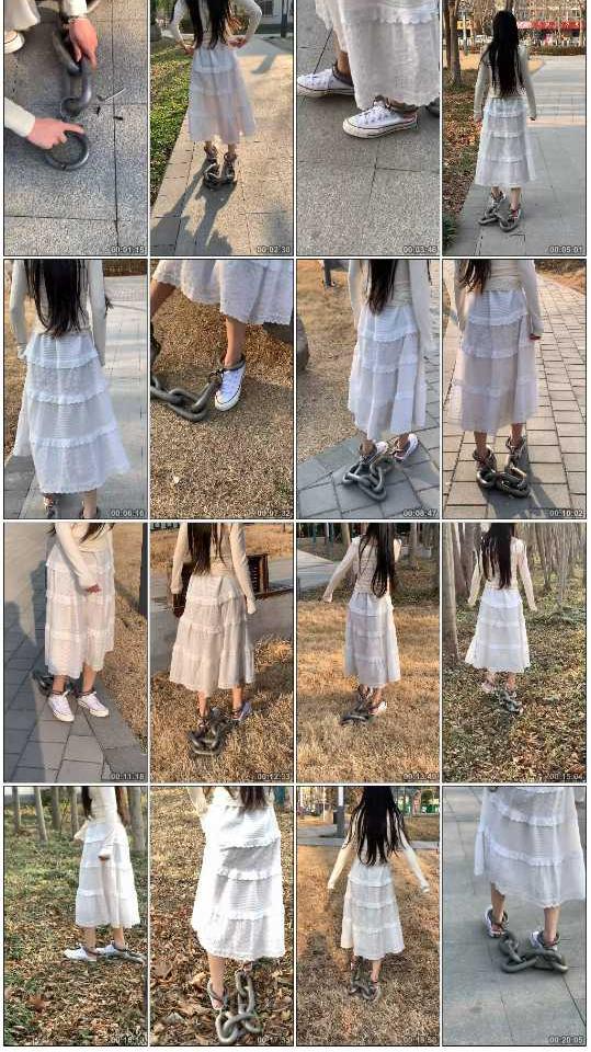 布莱恩 帆布鞋女生22斤脚镣外出 下-逍遥自在