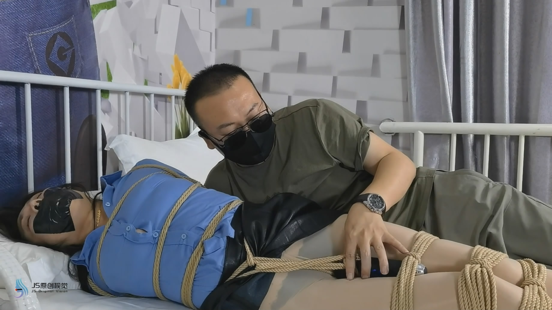 JS 《不分正邪殊途同归》第二集，【李然】【哈妮】主演，反杀、柱缚、多重捆绑-逍遥自在