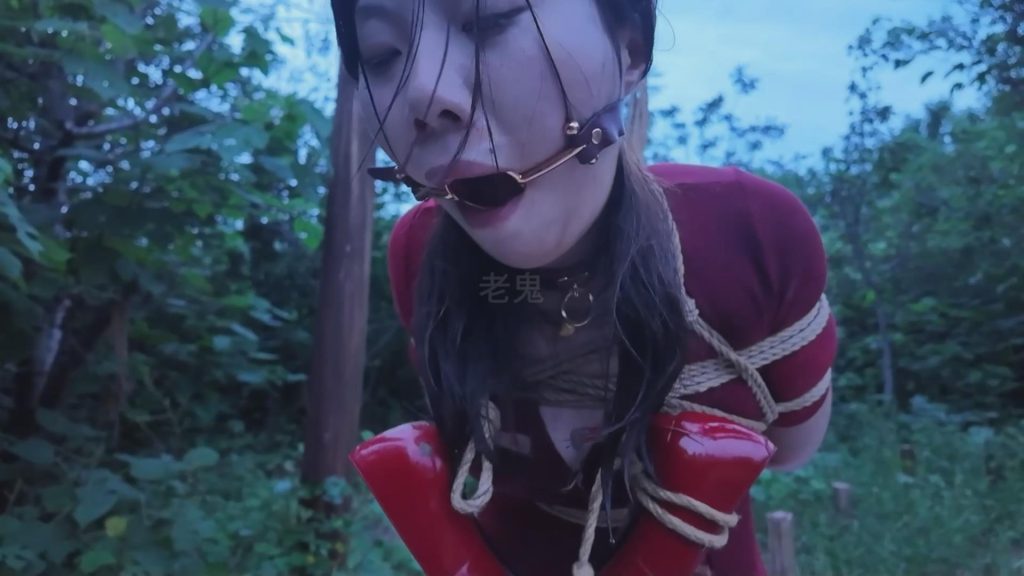 一绳所爱《夏可野外闷热炼狱上》咖丝高跟 电击 野外 湿身脏身-逍遥自在