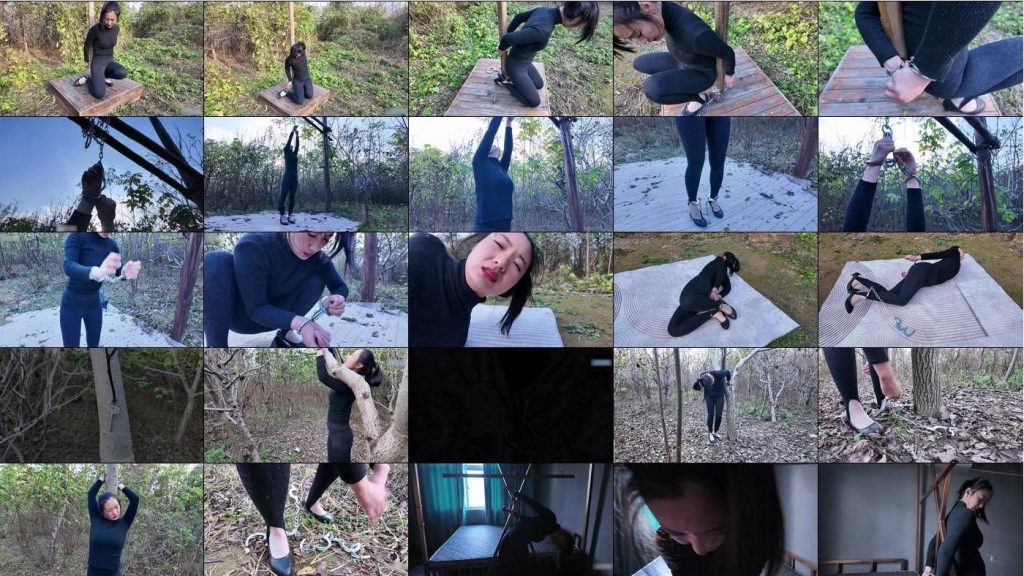 一绳所爱《紫涵野外挑战 镣铐各种逃脱》-逍遥自在