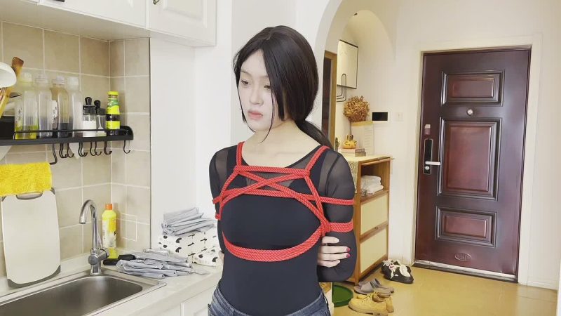 【缚艺录】【DDL-473】【小林定拍】丝袜塞嘴+红绳驷马+粉色胶带捆绑~-逍遥自在