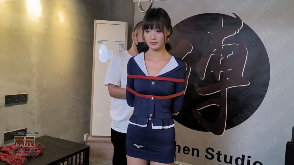 雨辰工作室 00后长腿甜妹的私房绳摄初体验 上集 新人甜妹 引导调教 捆绑羞辱-逍遥自在