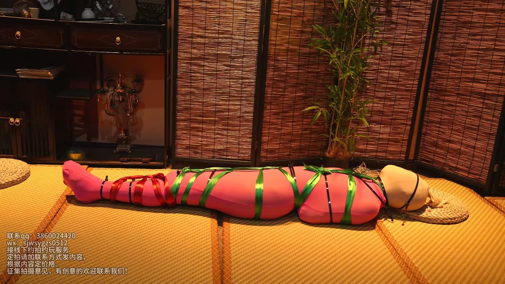 四季屋《全包系列1》扎带丝巾进行三重捆绑-逍遥自在