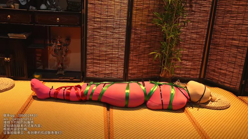 四季屋《全包系列1》扎带丝巾进行三重捆绑-逍遥自在