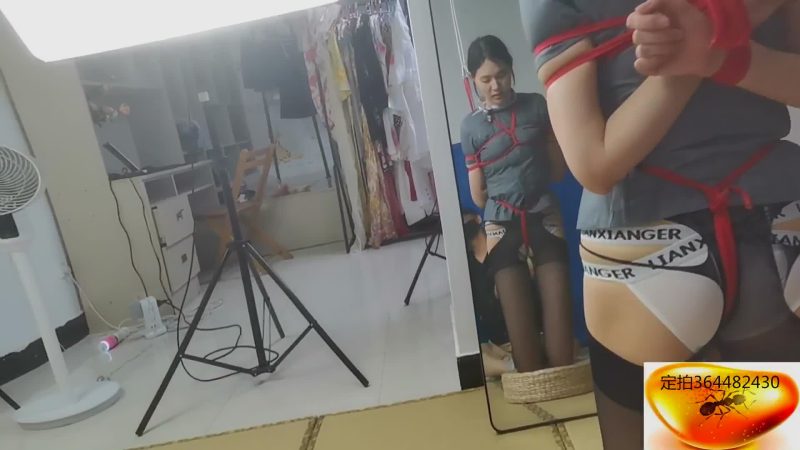 【绳舞飞扬】努隶秘书（灰OL）股绳深陷鞭教……紧缚片足吊+股绳鞭挞-逍遥自在