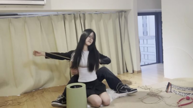 奥特曼定拍：超美新模YOYO日式跪缚放置 柠檬口塞-逍遥自在