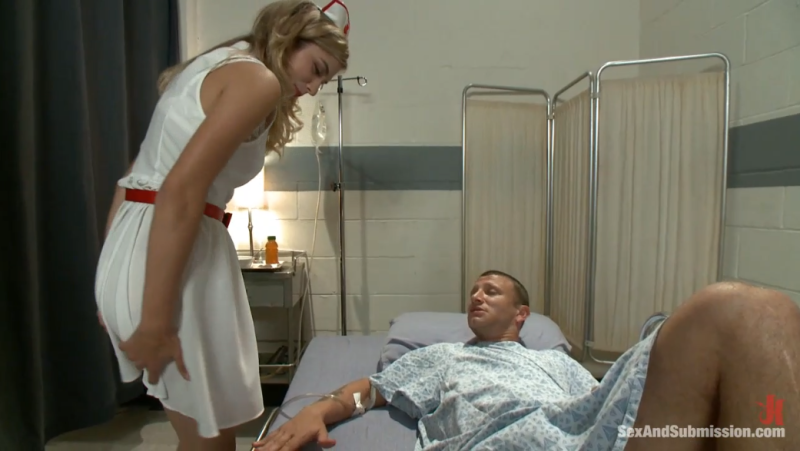 【欧美绳艺】惨遭住院犯人诱骗绑架的美人护士-逍遥自在