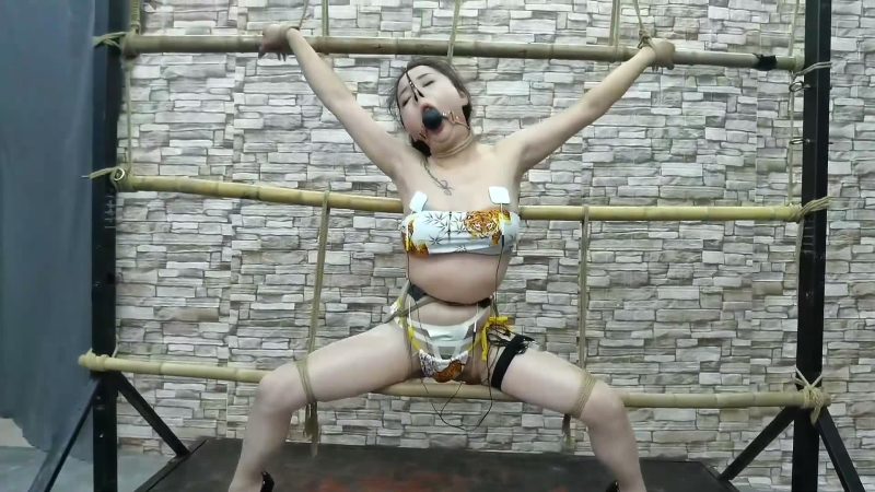 HD飞天 雅思竹杆缚挣扎,最后送上精彩喷射片段-逍遥自在