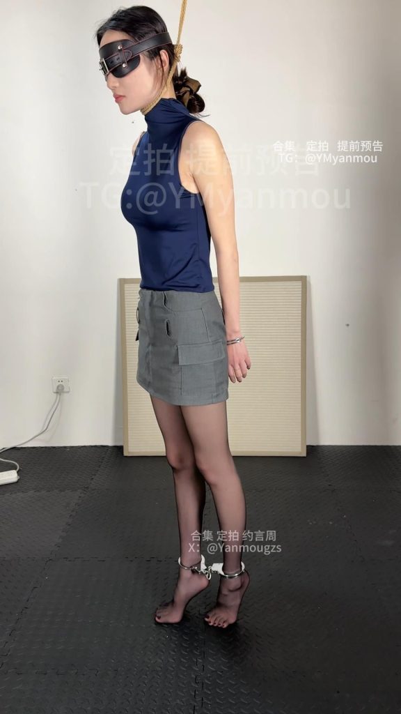 【YM出品】客户定拍《勒脖垫脚悬吊+强制弯腰行走166》-逍遥自在