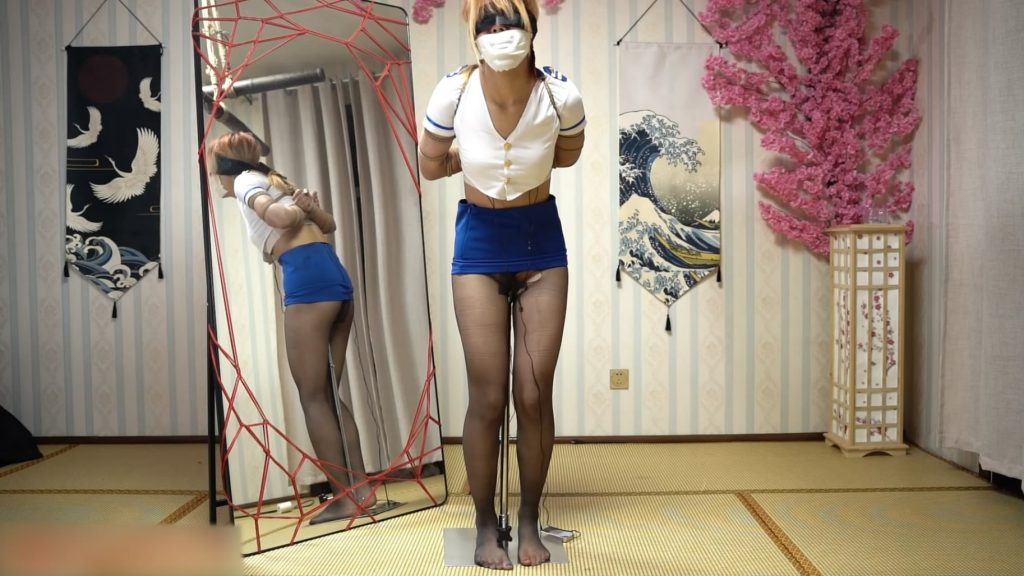 悦感日记 新模欣欣 体验强制罚站器水很多郊狼电击训练 双腿颤抖不止超大直径口球-逍遥自在