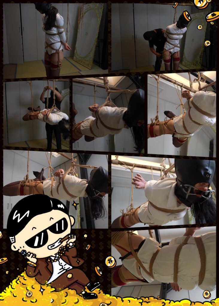 【象人工作室】以安-折腿吊缚，开口器，小玩具放置-逍遥自在