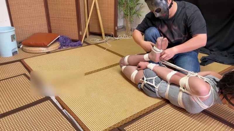 零零柒 白色细绳极限直臂驷马5.5cm口球疯狂挣扎-逍遥自在